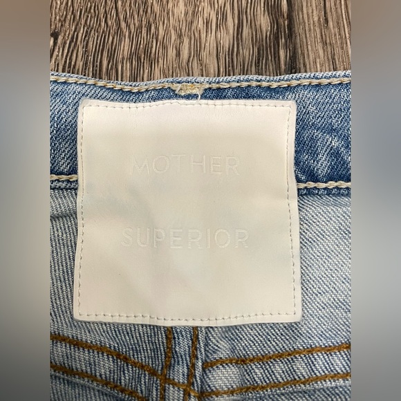 MOTHER Light Blue Straight Leg Jeans - Picture 5 of 15